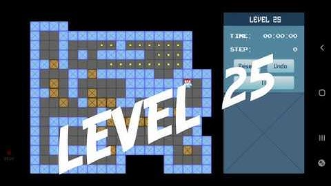 Classic Sokoban Level 25 | without UNDO | Solution 1 - 90