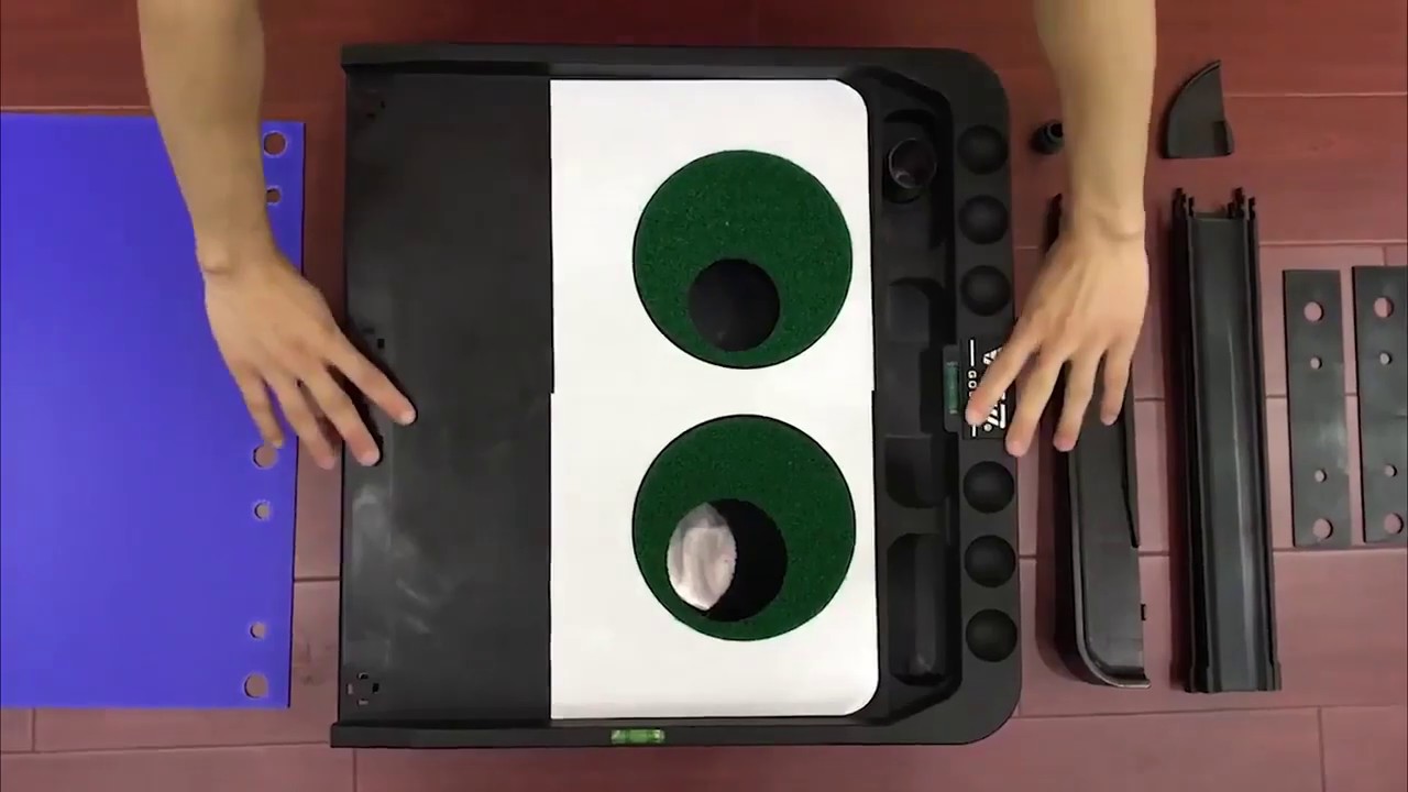 PGM Golf Putting Matte mit verstellbarer Neigung 300x53cm Grün Kunstrasen - Aufbauanleitung