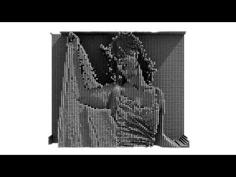 "Beautiful girl - pin art" (Blender animation) [HD - 720p]