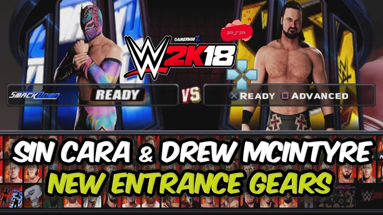 WWE 2K18 PSP, Android/PPSSPP - Sin Cara vs Drew McIntyre ...