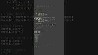 threading concurrency basics #python #showcase