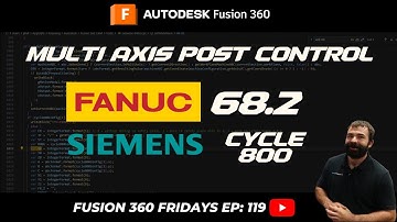 Fusion Friday (ep119): Fanuc G68.2 and Siemens Cycle 800 With Post Edits