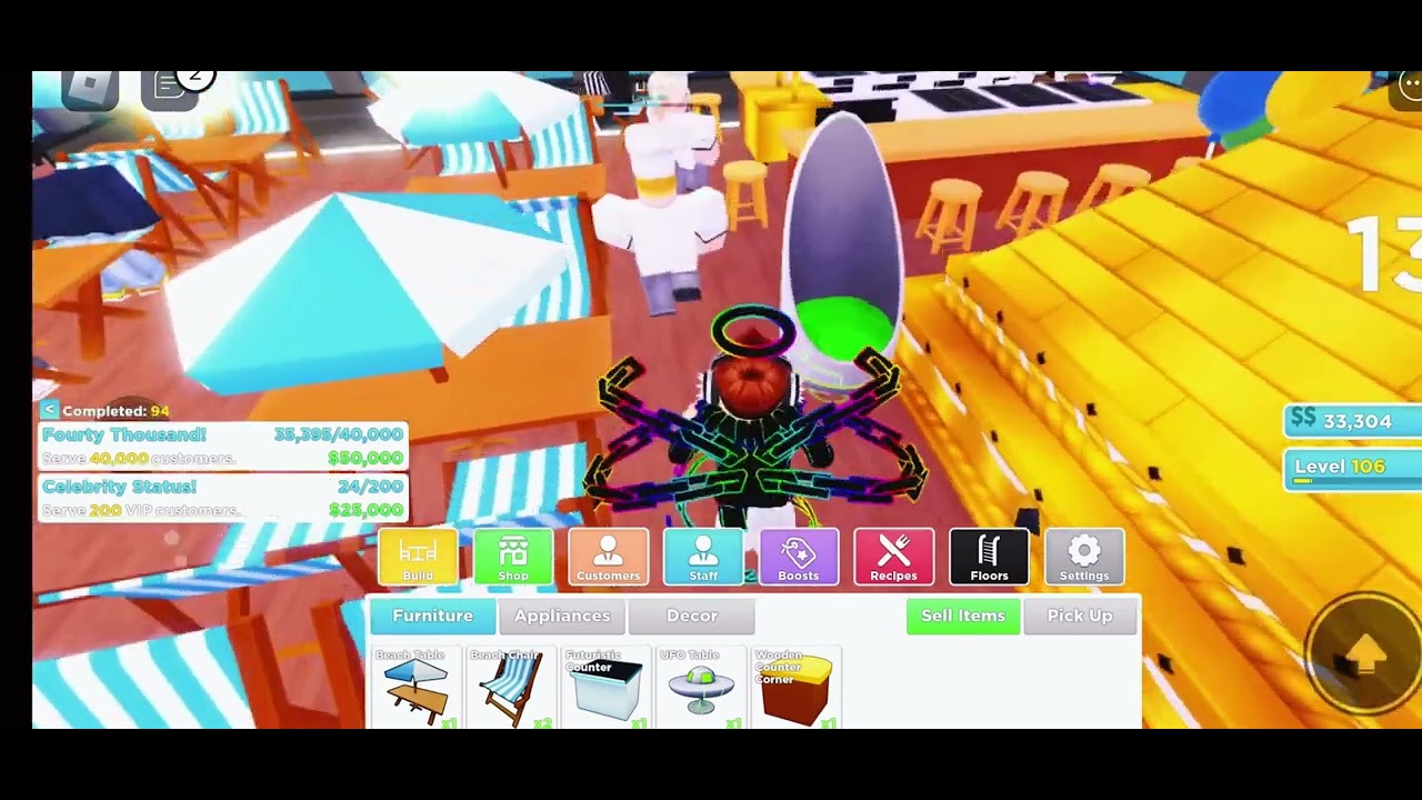 Alien update on My Restaurant