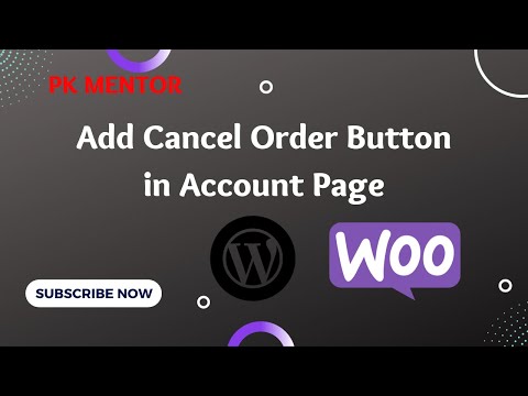 How to add cancel order button in account page using Woo Commerce | Woo Commerce | WordPress