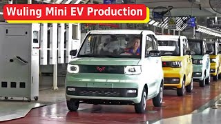 Wuling Hongguang Mini EV Production in CHINA
