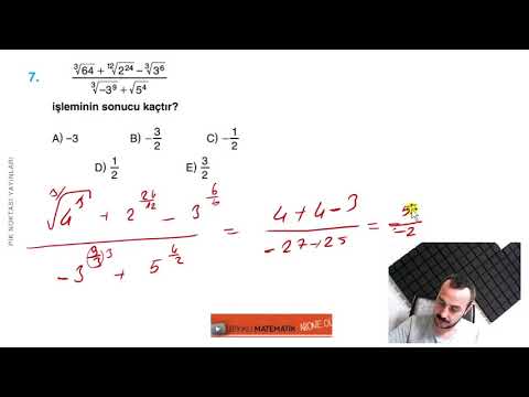 Köklü Sayılar 1 ( Test 20)