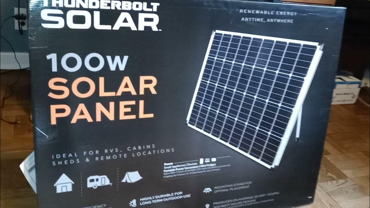 Harbour Freight 100 Watt Solar Panel Kit
