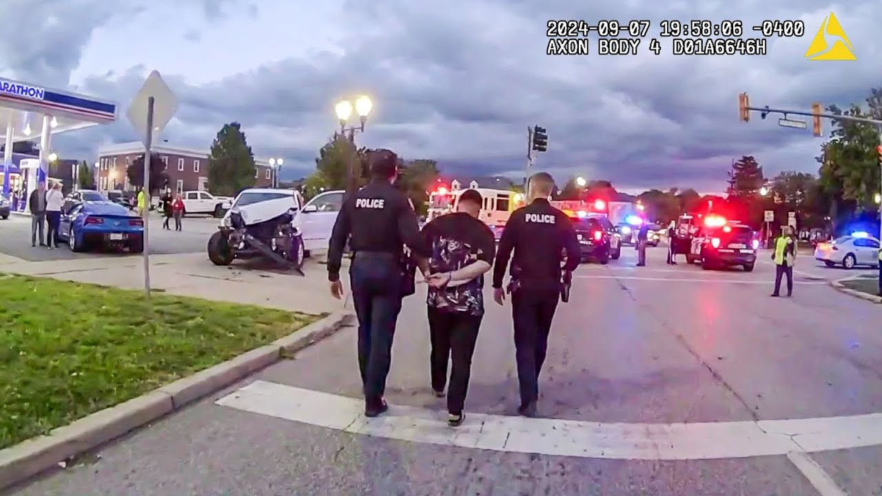 Drunk Teen Crashes Stolen Truck Into Innocent Driver - YouTube