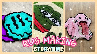 💖 Rug Making Storytime 🌈 | Refusing to fire my personal trainer 🙅🏻‍♀️