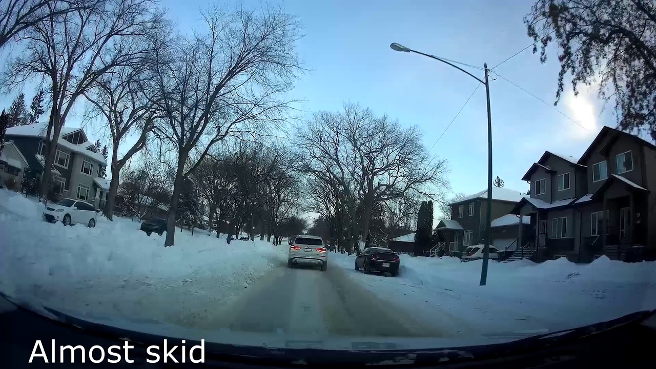 Canada's most dangerous icy road condition in winter - YouTube