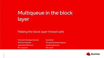 Multiqueue in the block layer