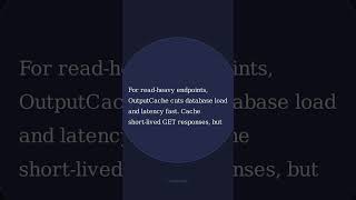.NET 8 OutputCache: Fast API Reads with One Line #Shorts