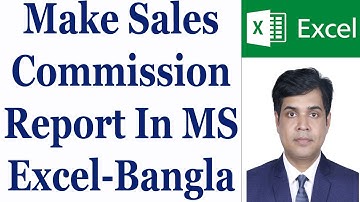 Make Sales Commission Report In MS Excel - Bangla