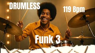 🔥 Drumless Track – 1970s American Funk Soul Disco | 119 BPM No Click | Upbeat Groove Instrumental