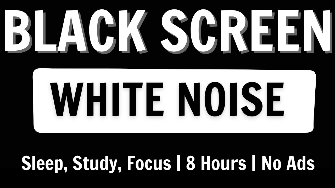 8 Hours Pure White Noise | Sleep, Work & Study | No Interruptions