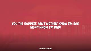 Hunxho - Birthday Girl (Lyrics)