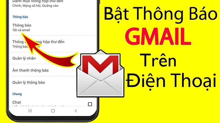 Cài đặt thông báo gmail trên android