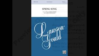 Spring Song (SATB), by Brian Kehlenbach