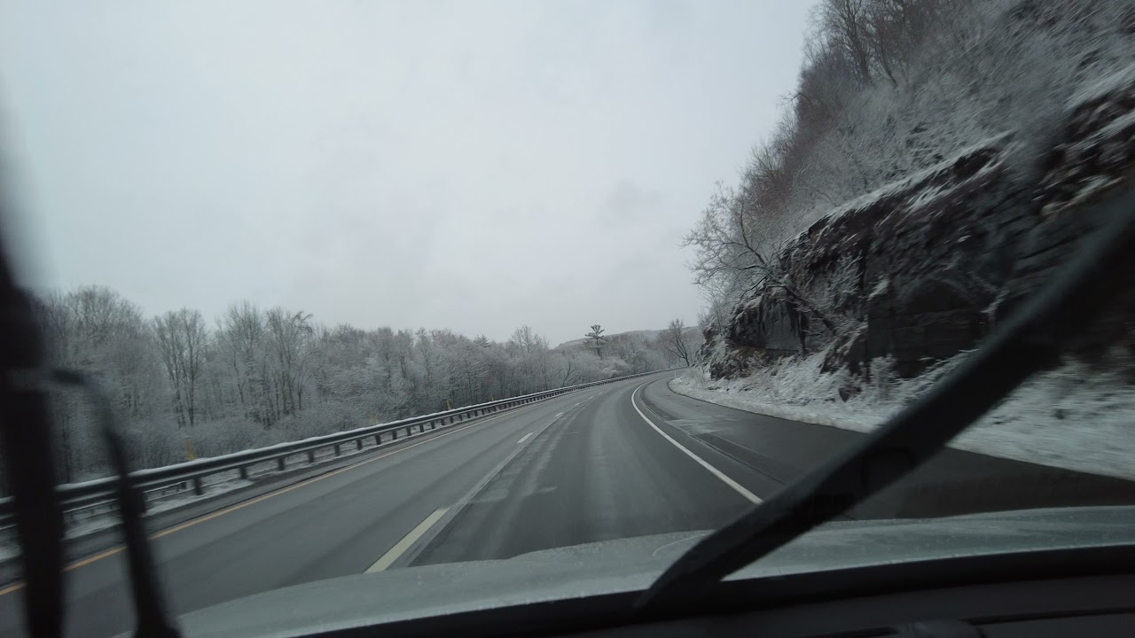 I-81 North to Syracuse, New York. April 1, 2021 Early morning hours.