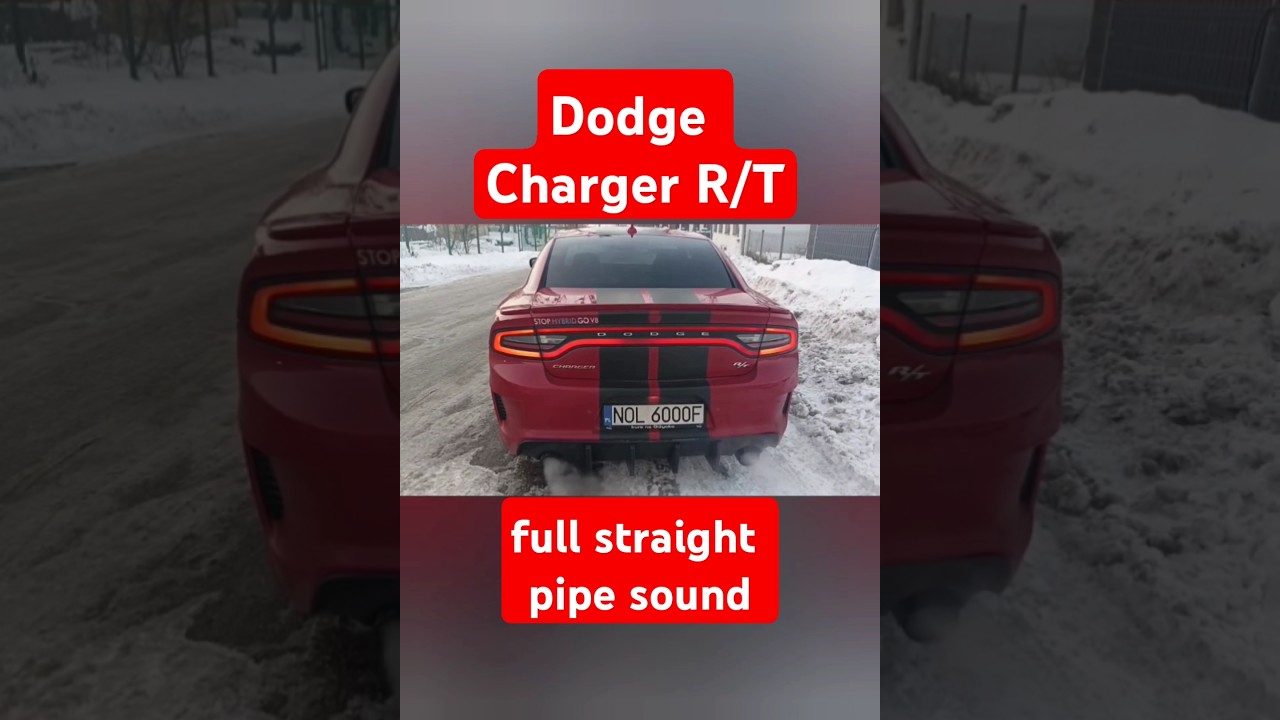Dodge Charger R/T full straight pipe sound 