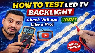 LED TV Backlight Testing Full Guide 🔥 | Voltage Kaise Check Kare?