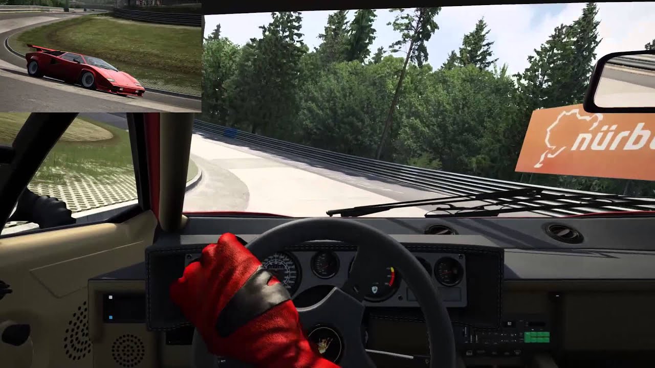 Assetto Corsa Countach Nürburgring 1080/60fps YouTube