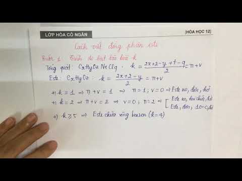 Video Cách viết đồng phân este (NHANH - CHÍNH XÁC - ĐẦY ĐỦ... - youtube