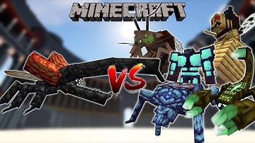 Hercules Beetle vs Bug BossesㅣMinecraft Mob Battle