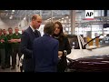 Prince william and kate visit jaguar land rover factory