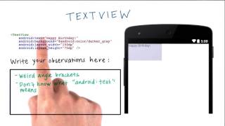 Google Android Apps Development Training Lesson 1A - ( Using A Text View   Solution )