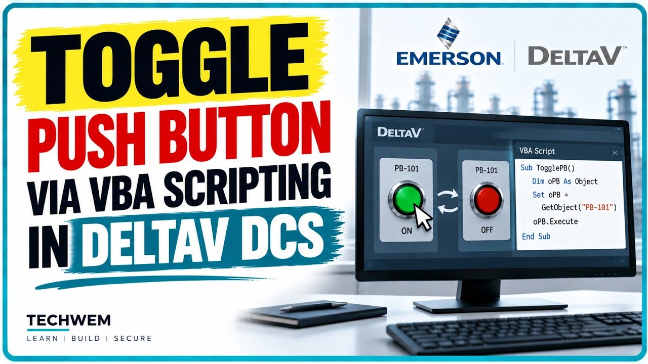 Toggle Push Button via VBA Scripting in DeltaV DCS - YouTube