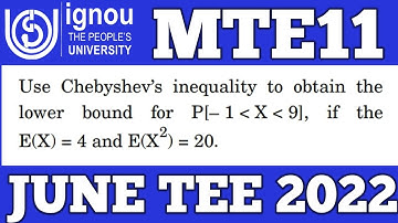 Bsc Mathematics | IGNOU | MTE 11 | June TEE 2022 | Probability and statistics