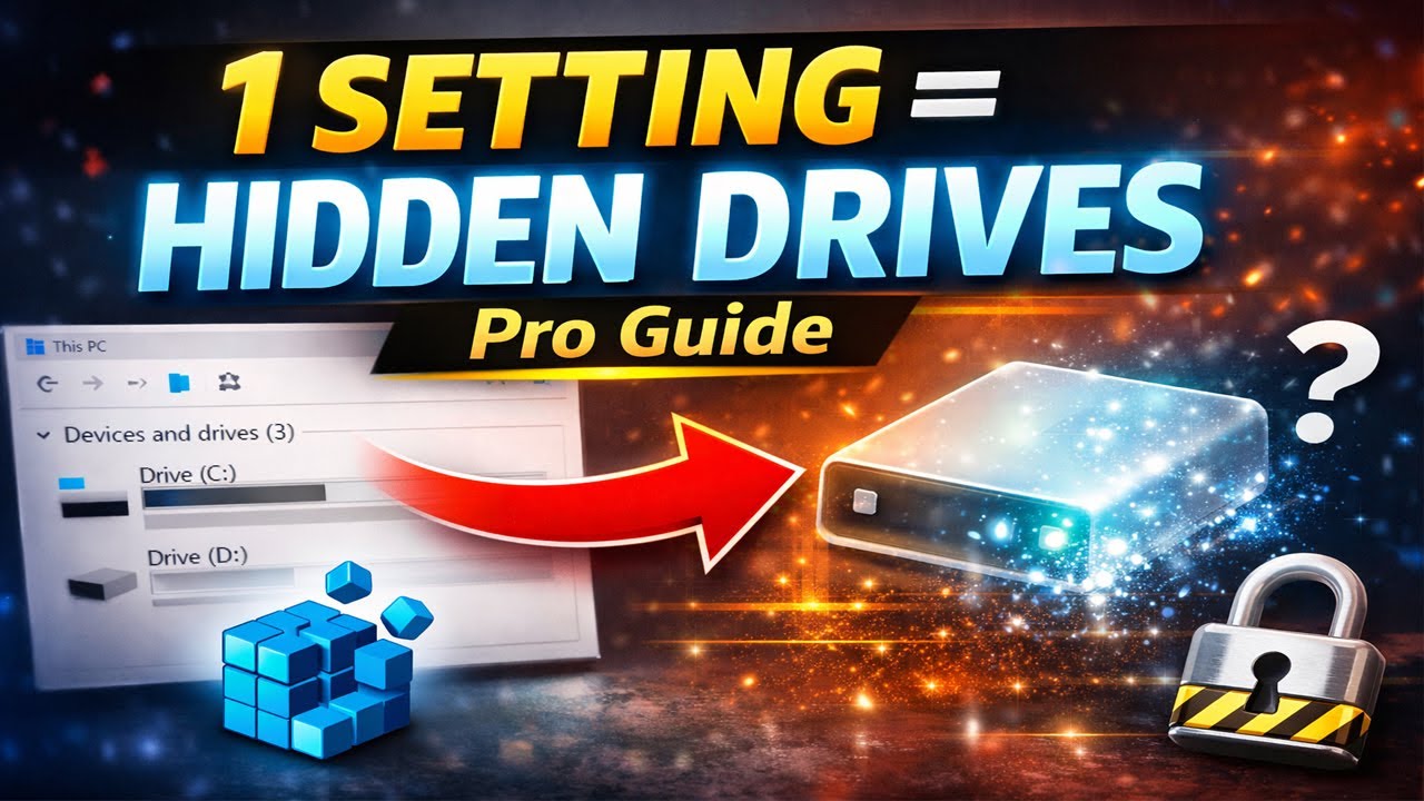 The Hidden Windows Setting That Hides Your Drives | Pro Guide