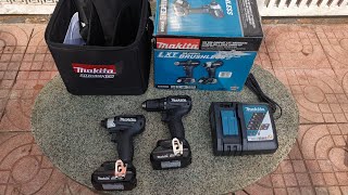 Bộ makita nhỏ gọn 1 khoan xfd11, 1 vít xdt15, 2 pin nhỏ, 1 túi xách, hàng Usa new 110%.