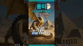 [2025년 8월 15일 용띠 오늘의운세] 찾는 것이 생각보다 가까운 곳에 있다. #용띠 #운세 #오늘의운세…
