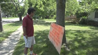 'Tree Butchering' | Homeowner protests Consumers Energy with sign