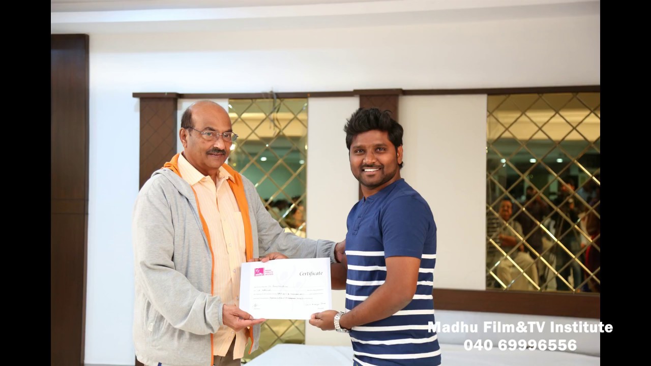 Certification for Acting and Direction Course Students | Madhu Film Institute | Kodanda Ramireddy