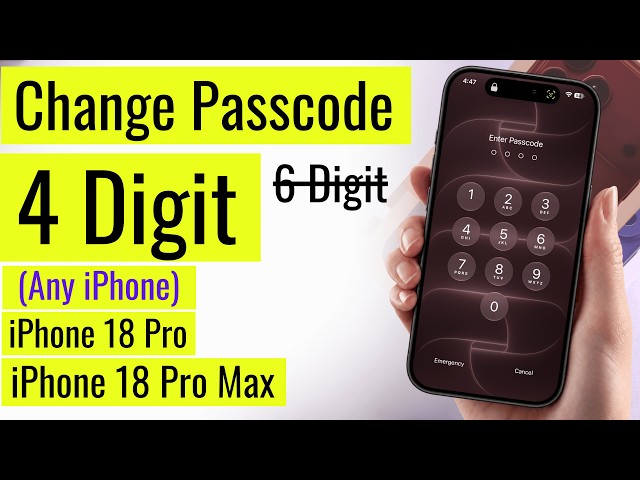 How to Change Passcode on iPhone from 6 to 4 Digits (iOS 27.0.1
