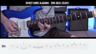 Lynyrd Skynyrd - Sweet Home Alabama - solo (lesson with tab)