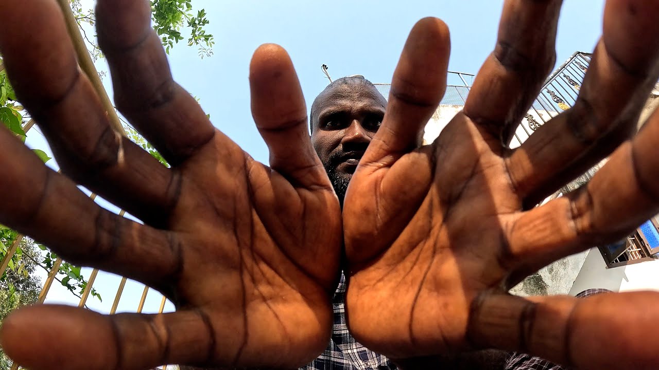 ULTRA CLOSEUP HAND MOVEMENT / unique village ASMR