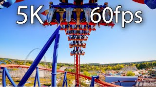 Superman Ultimate Flight back seat on-ride 5K POV @60fps  Six Flags Over Georgia