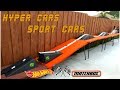 Hot Wheels Fat Track with jump Hyper cars and Sport cars vs matchbox  tournament race