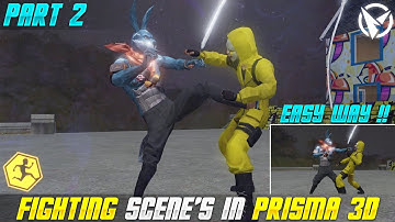 How To Make Fighting Animation In Prisma 3D | Make Fighting Scene