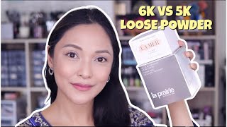 LA MER THE POWDER VS LA PRAIRIE CELLULAR TREATMENT LOOSE POWDER