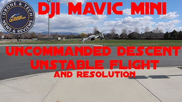 DJI Mavic Mini - Unstable Flight - Uncommanded Descent & Resolution