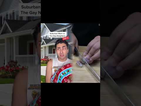 suburban mom doesn’t think he can parent #skit #gay #karen #neighbors