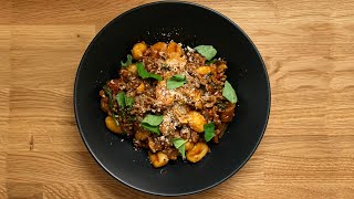 How To Make Gnocchi Bolognese - (beef meat sauce) | Italian Food Recipe