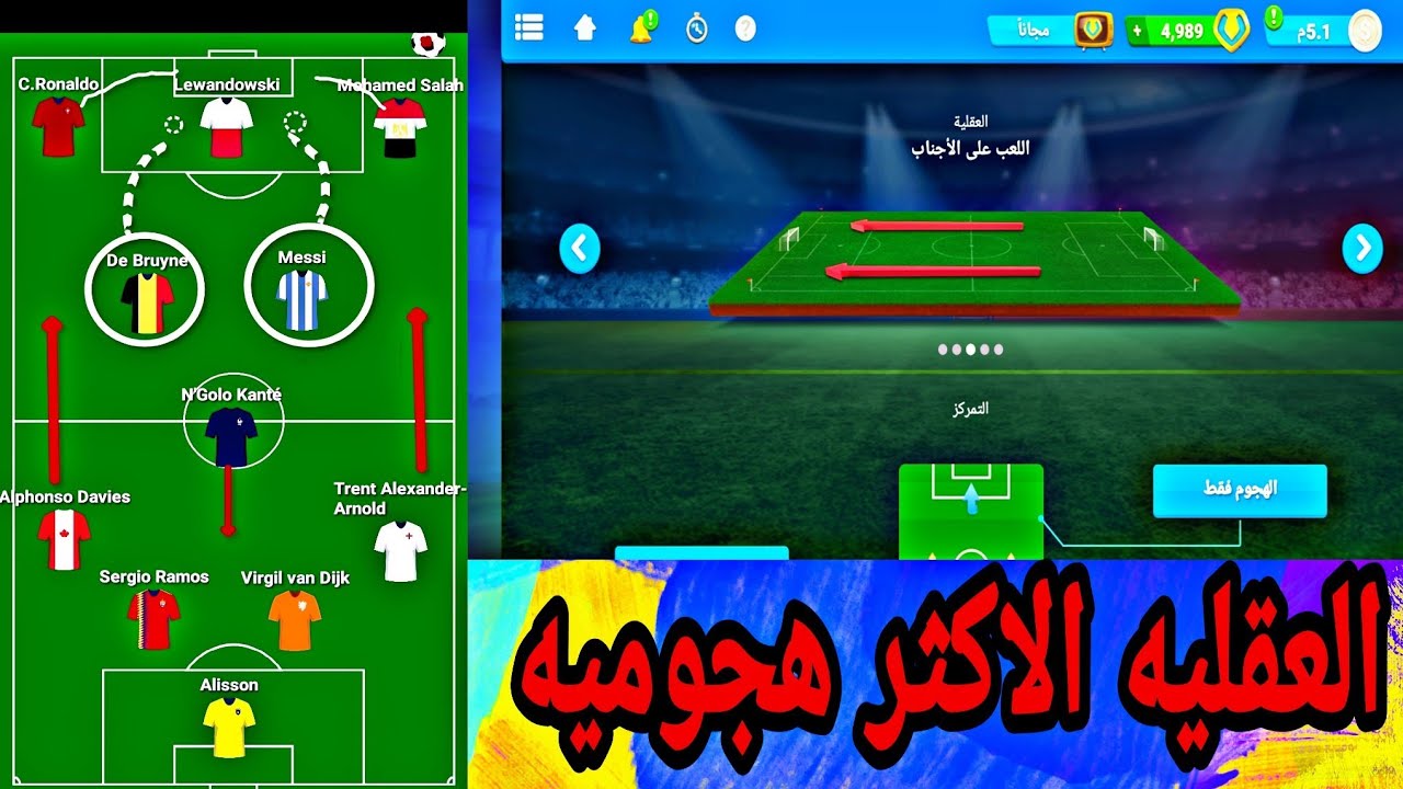 اسلوب اللعب علي الاجناب بالتفصيل اقوي عقليه هجوميه #المدرب الافضل#