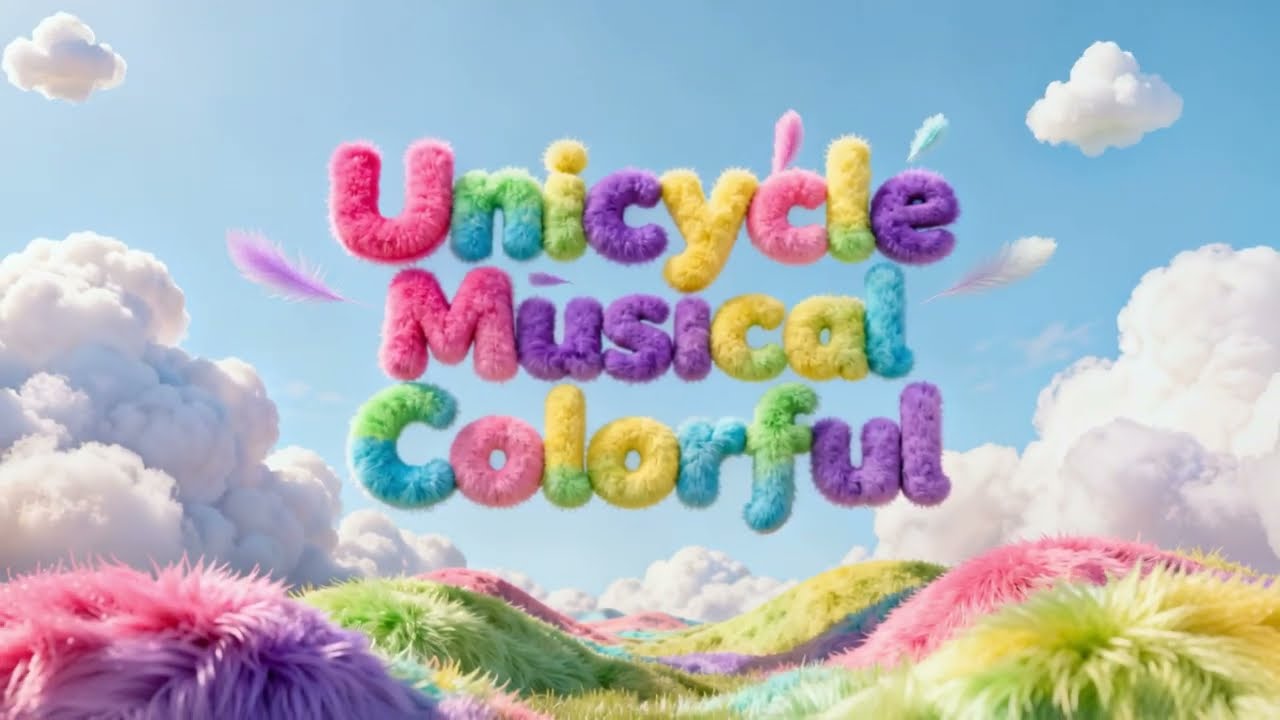 Unicycle Musical Colorful - YouTube