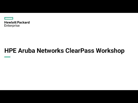 HPE Aruba Networking ClearPass Workshop (2021) - Getting Started #1 - Deploying ClearPass in ESXi
